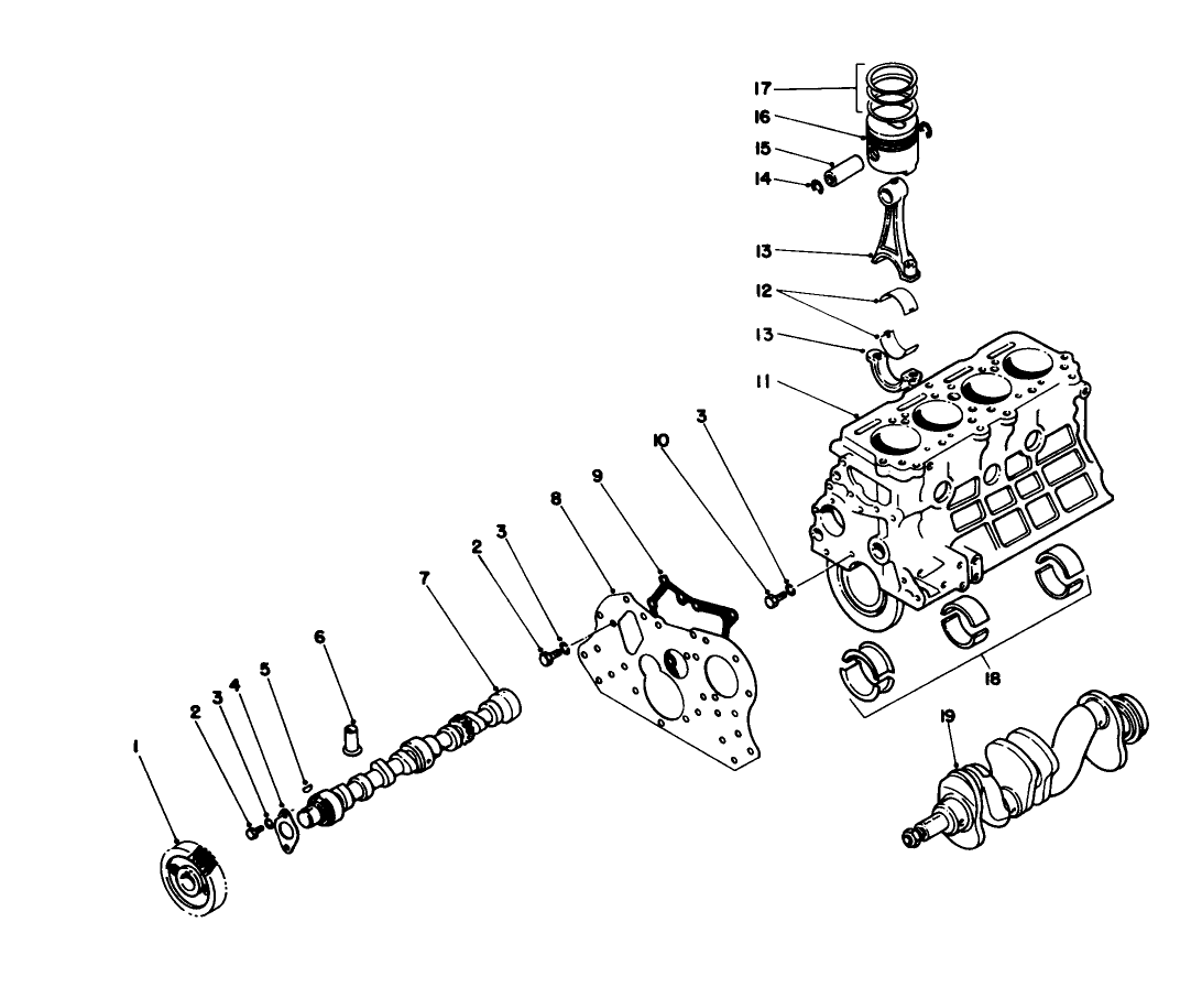 Short Block Assembly No. 58-5670 (to Be Used On Engine Prior To Ser. Nos. 159990 Only)