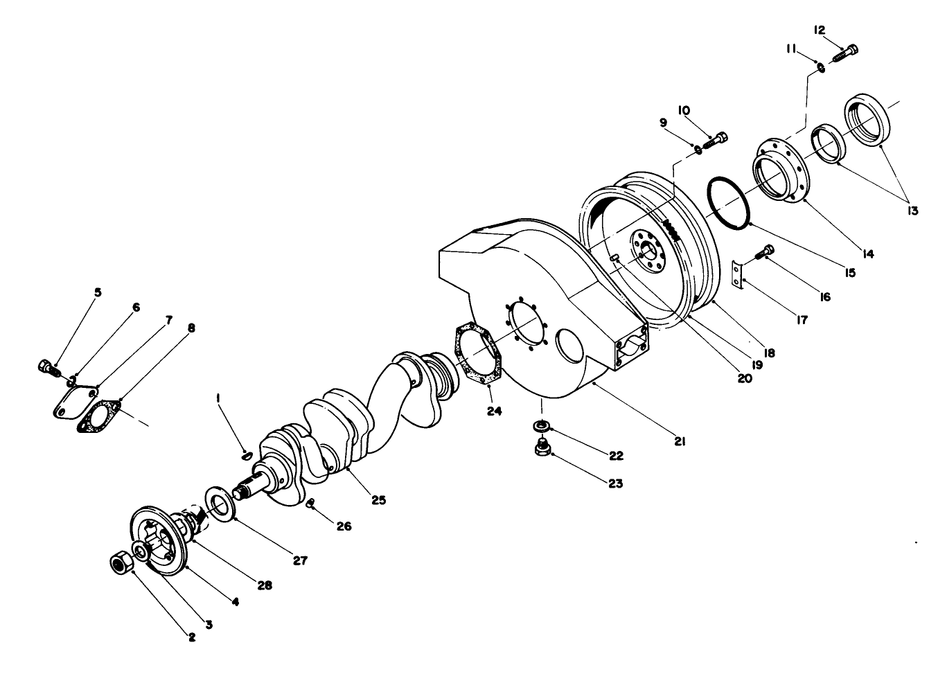 Crankshaft & Flywheel Housing Components
