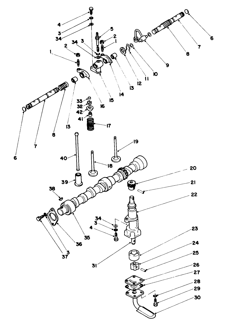 Valve, Camshaft & Pump Components
