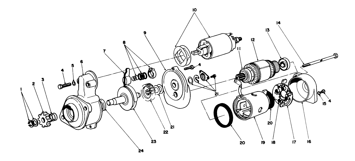 Starter Motor Assembly No. 51-7590