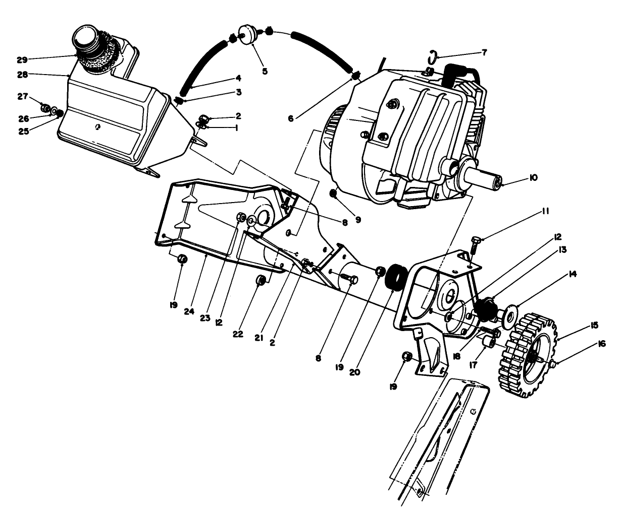 Engine & Main Frame Assembly