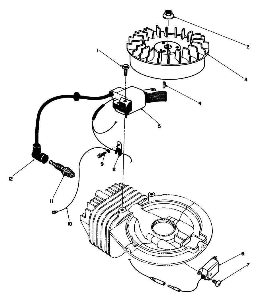 Flywheel & Magneto Assembly (engine Model No. 47pg6)