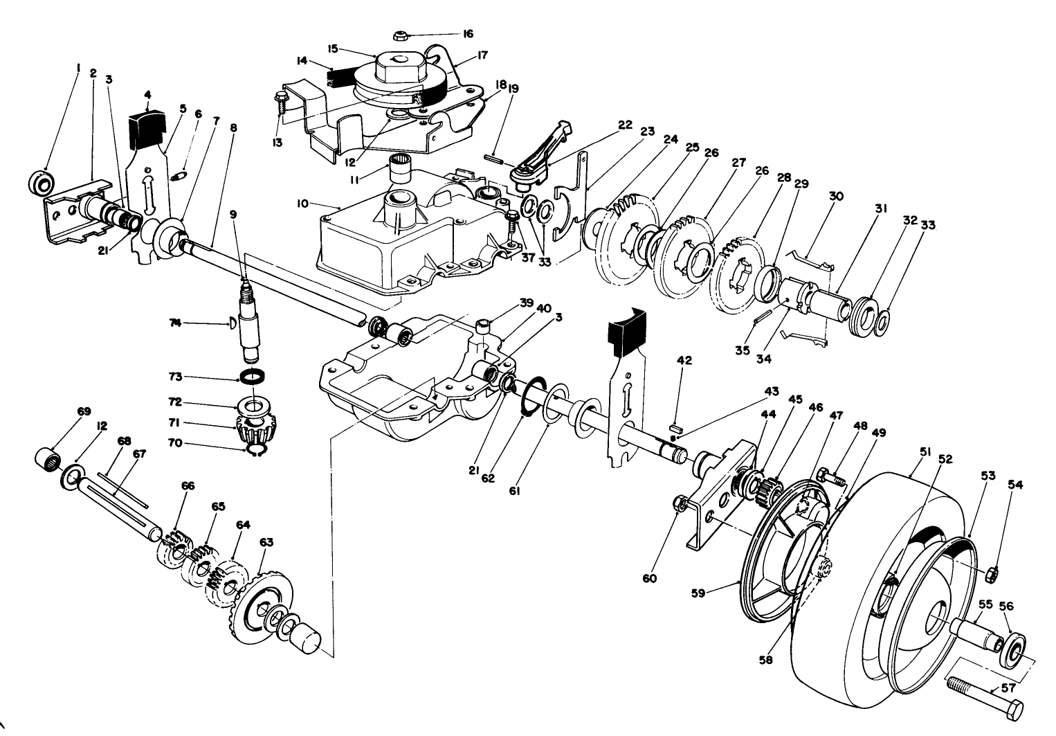 Gear Case Assembly (model 22035)