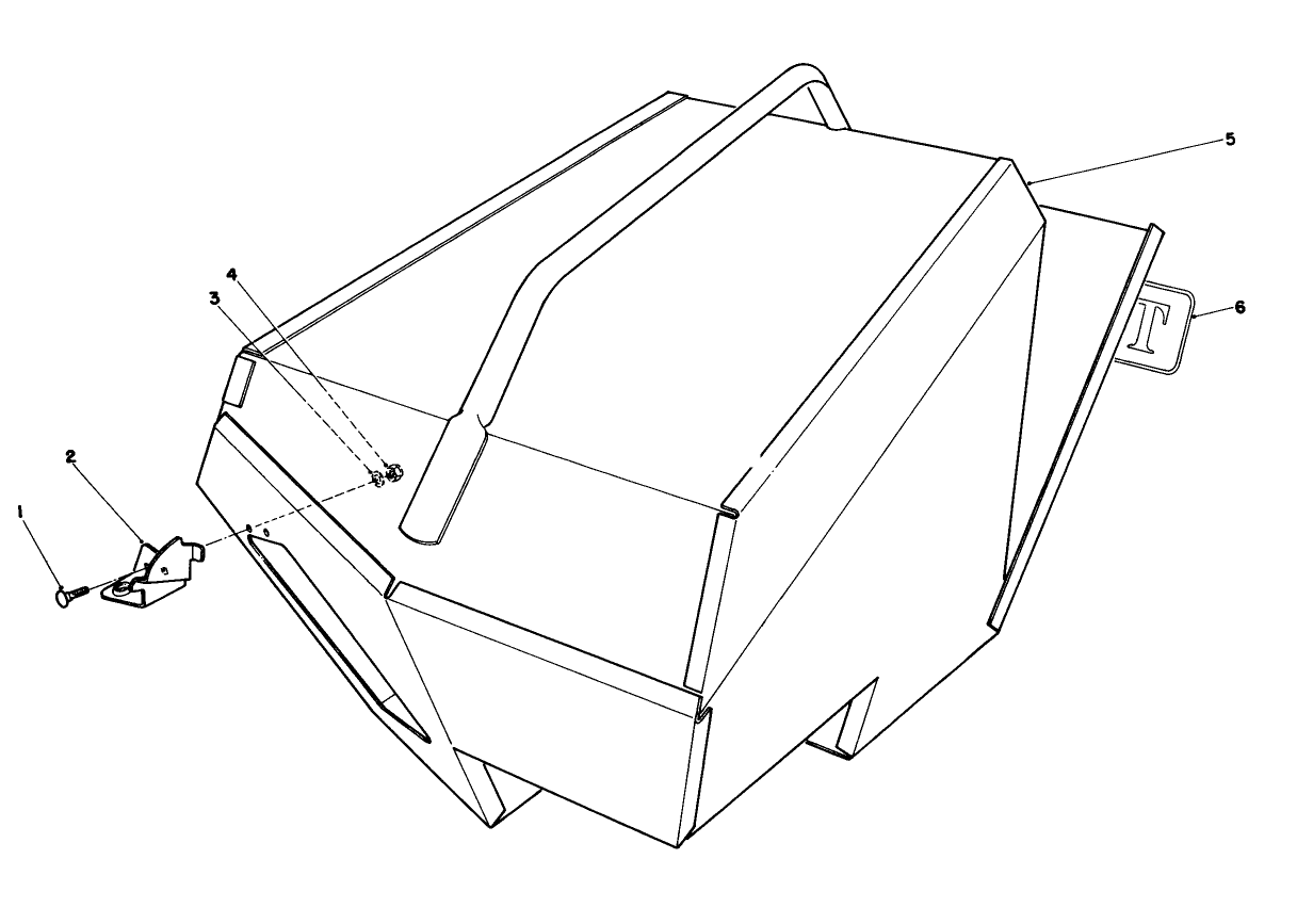 Steel Grass Catcher (model 22099) (optional)