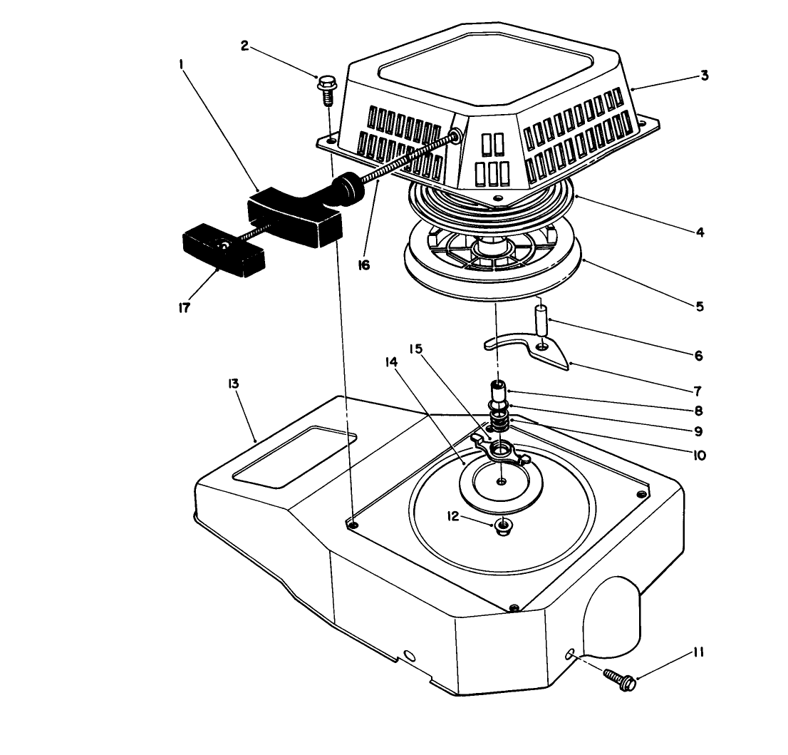 Recoil Assembly (engine Model No. Vmh7-4)