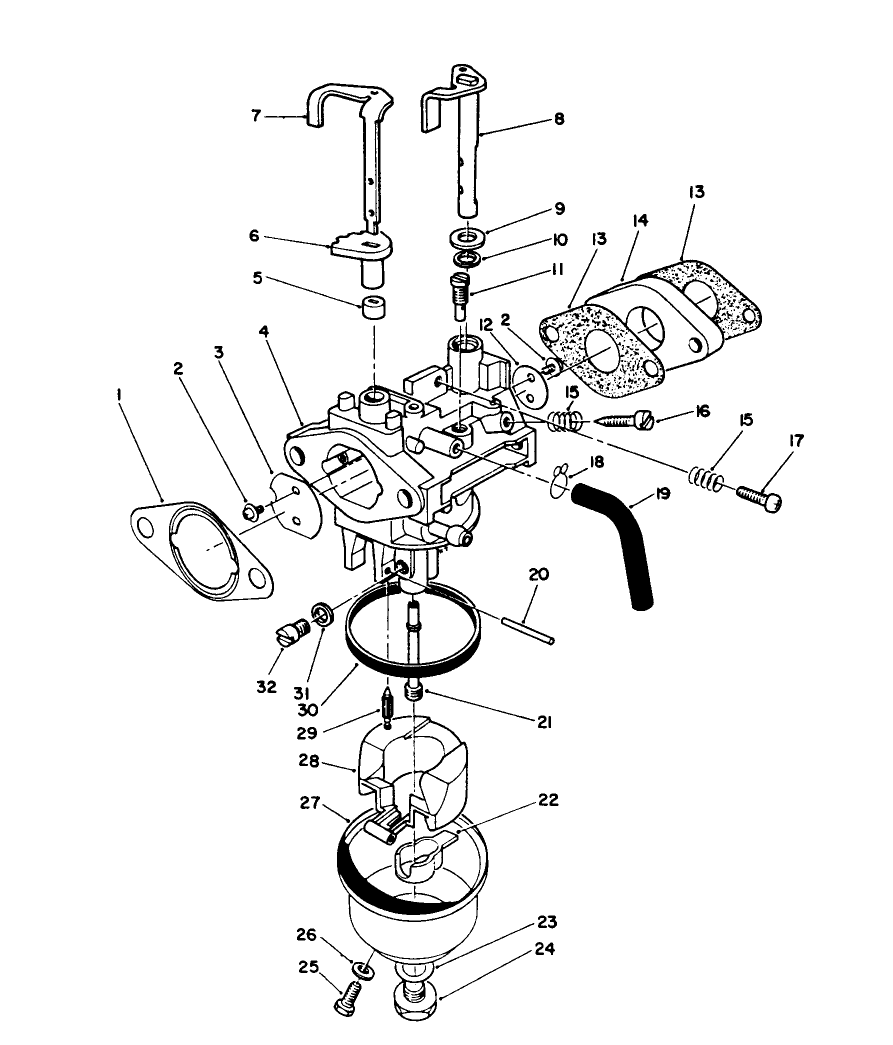 Carburetor Assembly (engine Model No. Vmk9-3)