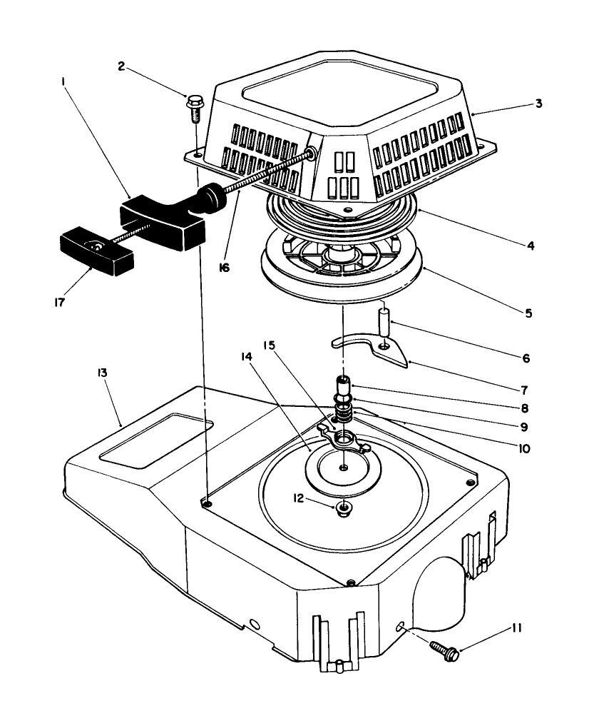 Recoil Assembly (engine Model No. Vmk9-3)