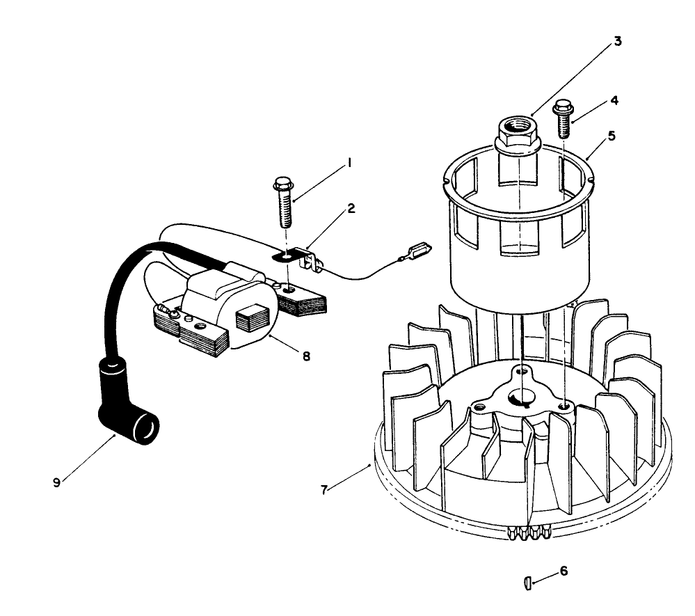 Magneto & Flywheel Assembly (model Vmk9-2)