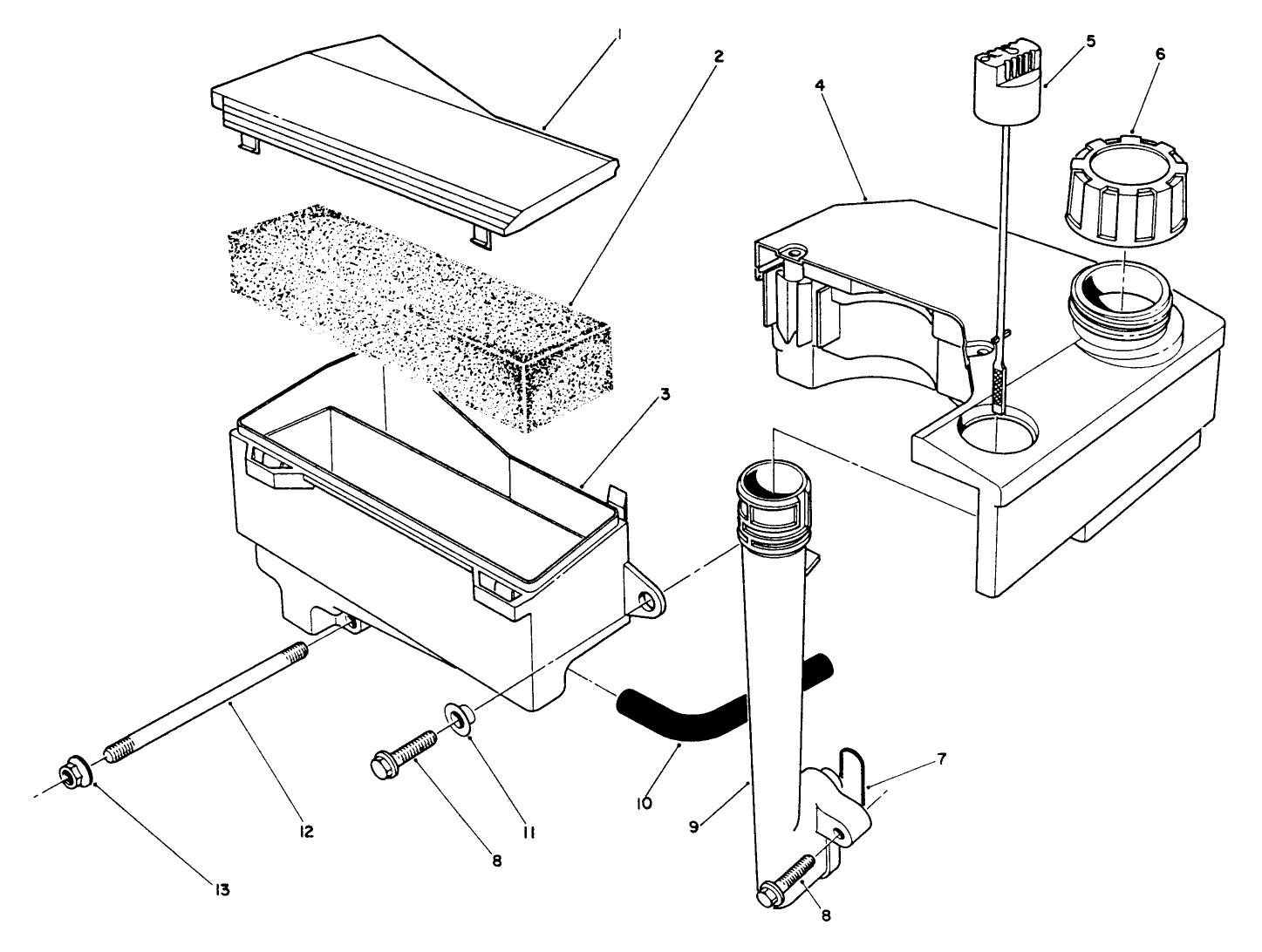 Air Cleaner & Fuel Tank Assembly (model No. Vmk9-2)