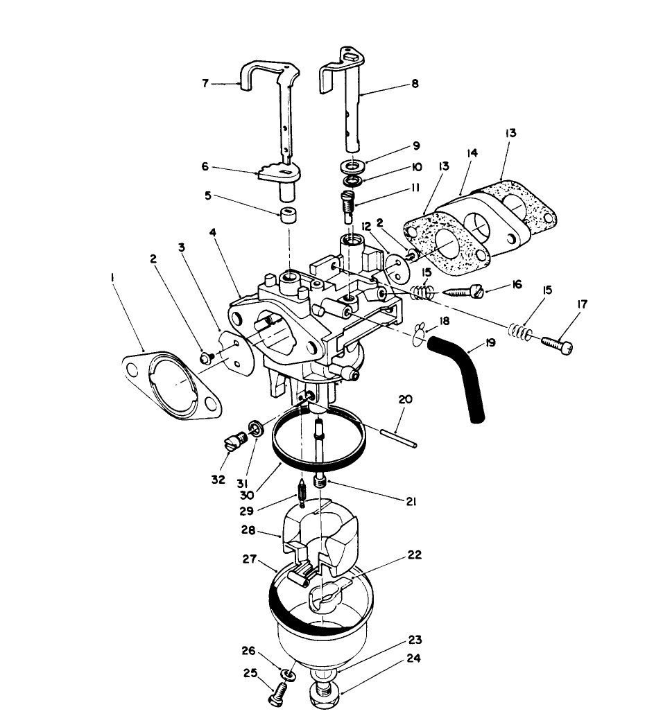 Carburetor Assembly (engine Model No. Vmk9-2)
