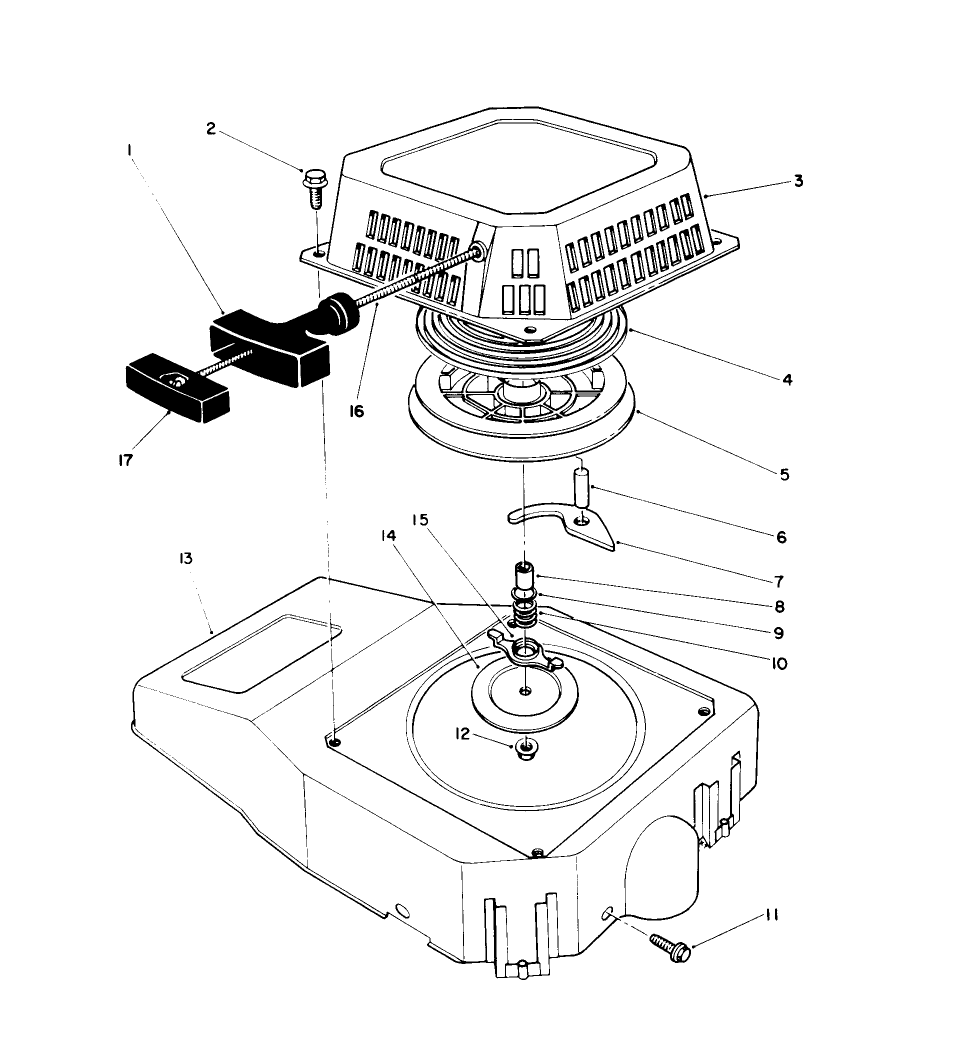 Recoil Assembly (engine Model No. Vmk9-2)