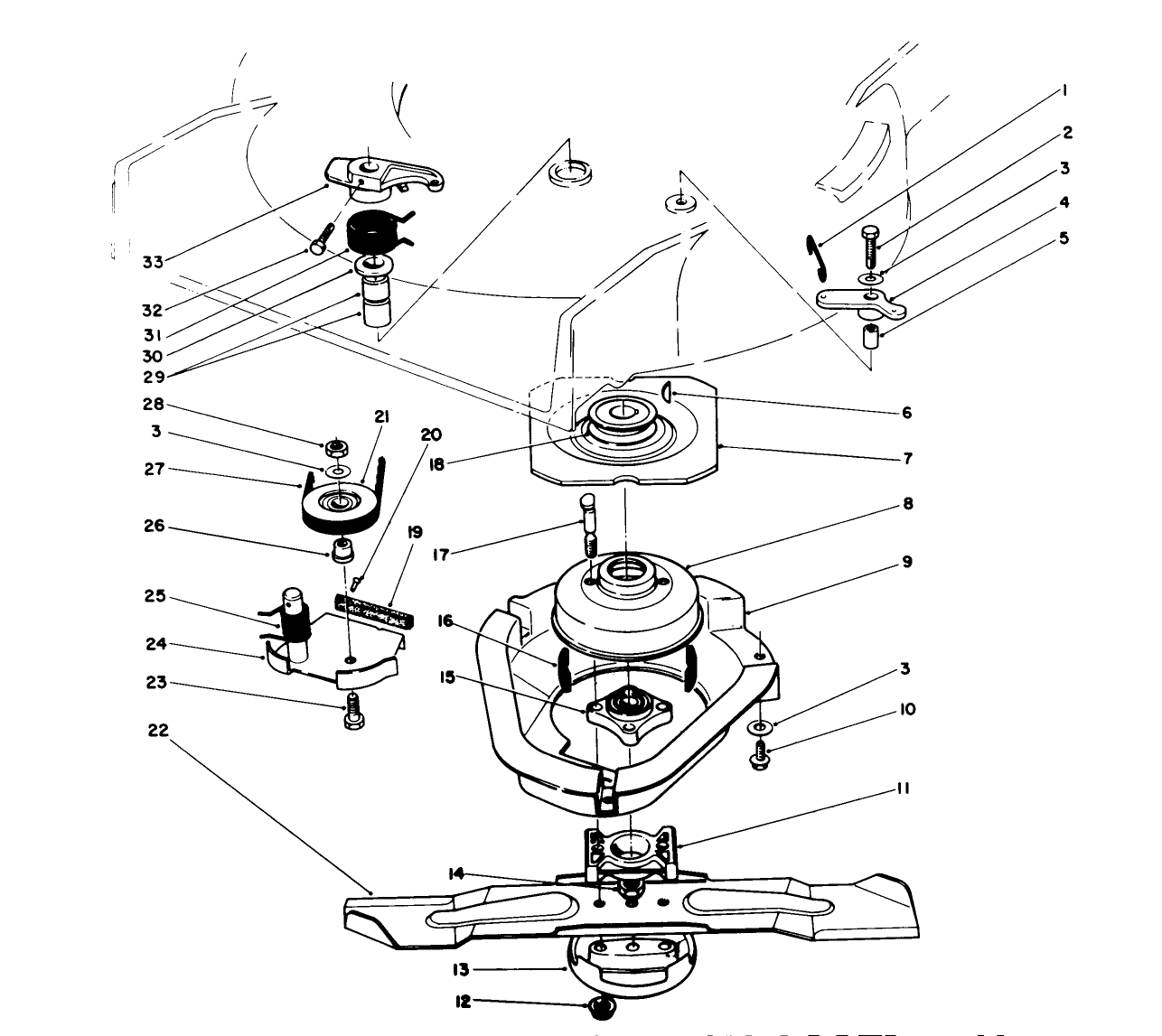 Blade Brake Clutch Assembly
