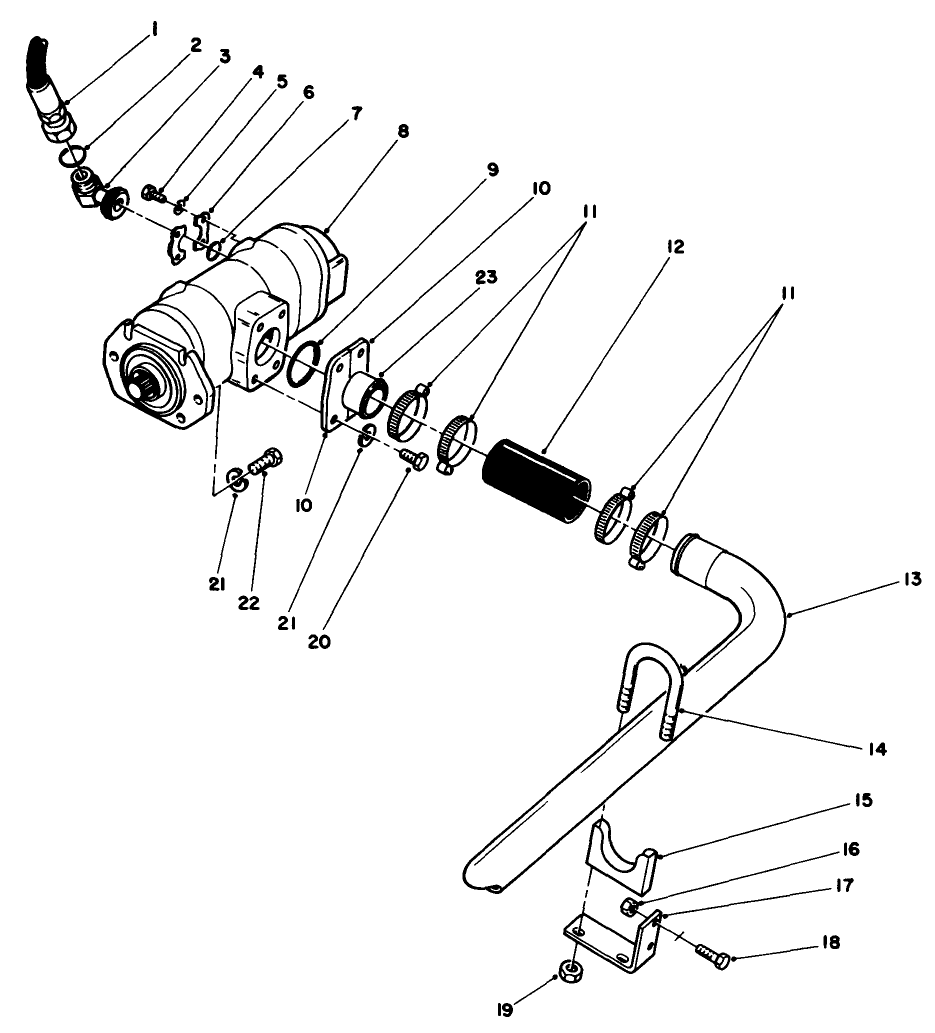 Hydraulic Pump Installation Assembly