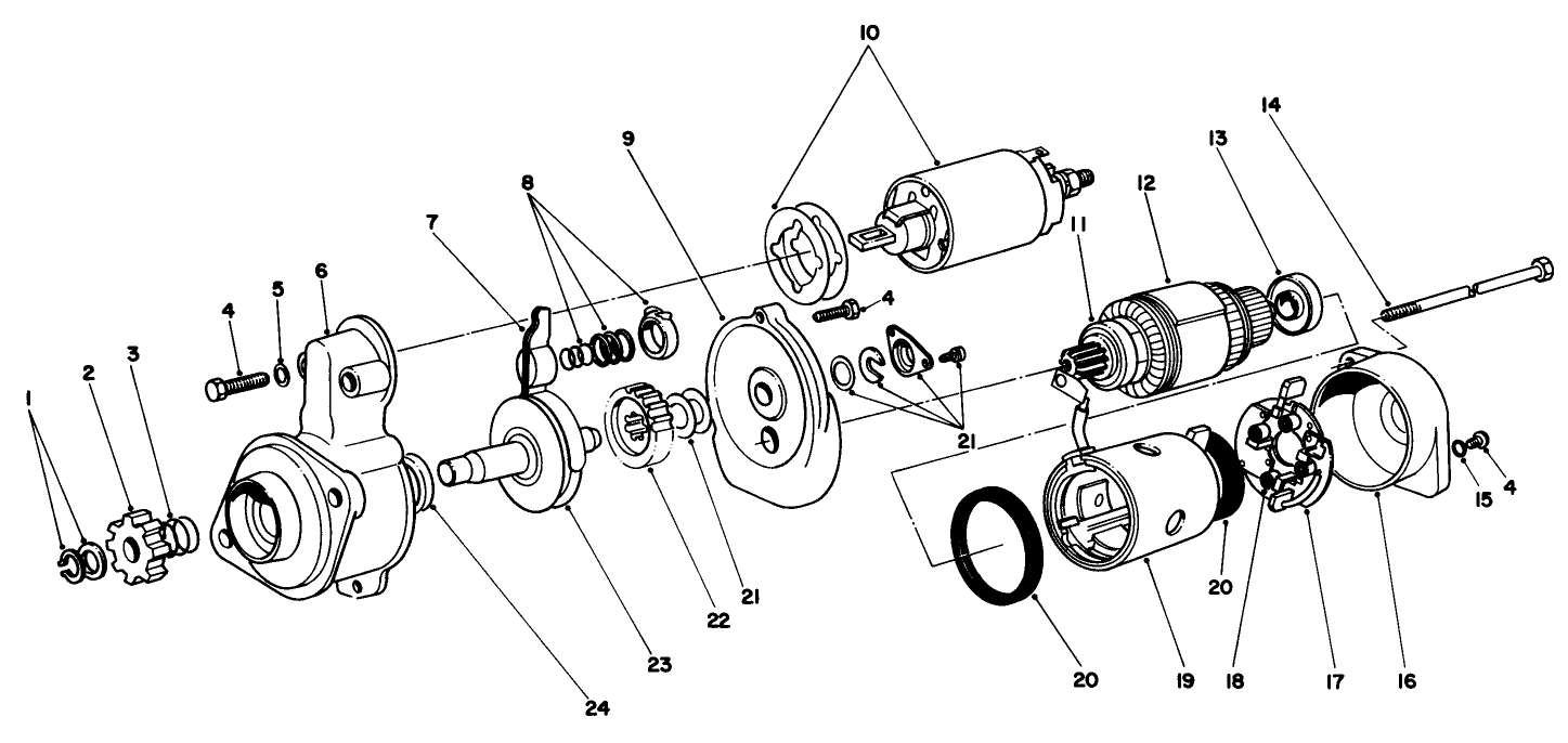 Starter Motor Assembly No. 70-5860