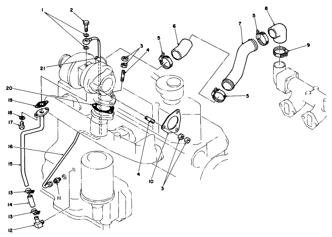 Turbocharger Oil Pipe Assembly