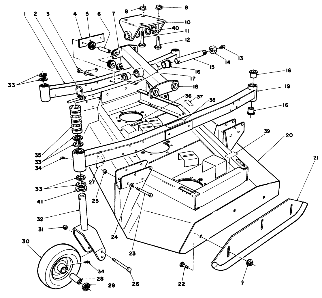 Wing Deck Model No 30591 L.h. & 30593 R.h.