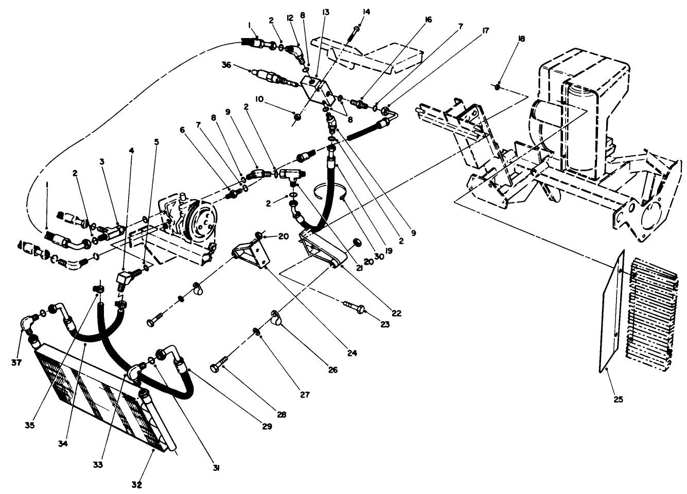 Hydraulic Oil Cooler Assembly