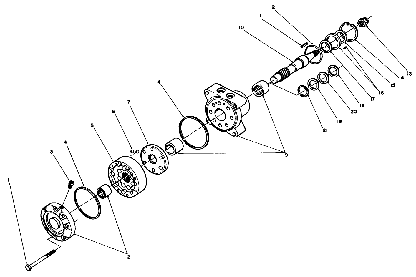 Hydraulic Drive Motor Assembly No. 66-5291