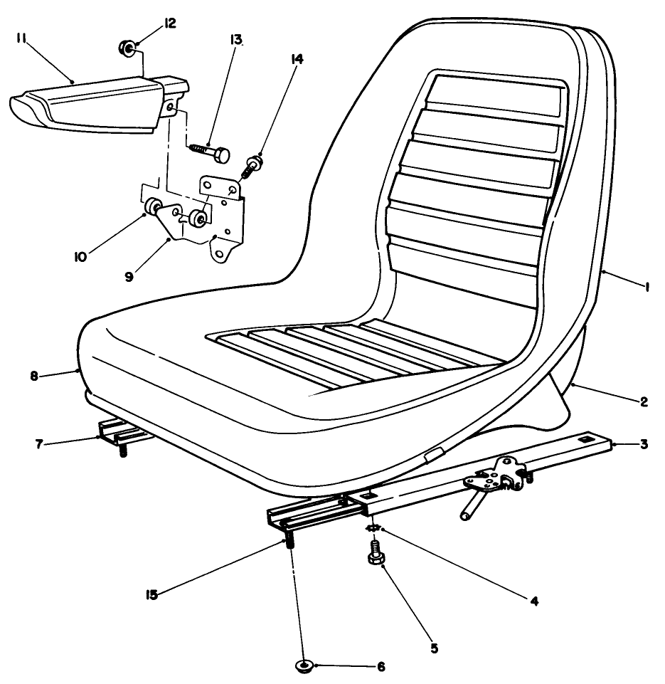 Seat Assembly Model No. 30796 (optional)