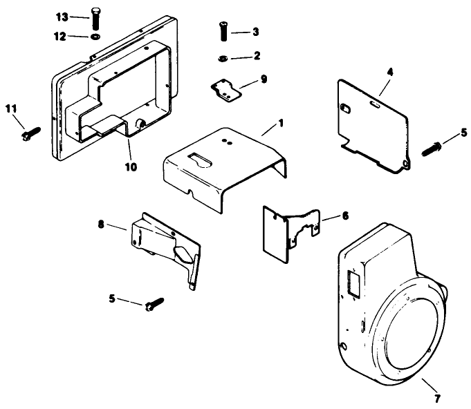 Baffles & Shroud-Engine Kohler Model No. M16qs Spec No. 711563