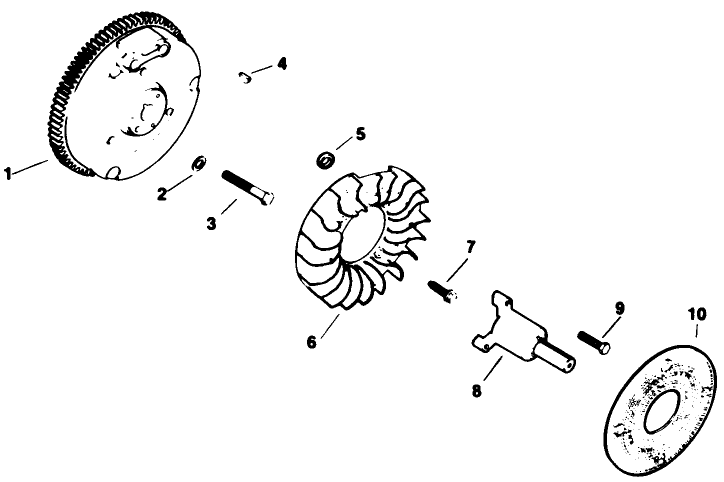 Flywheel-Engine Kohler Model No. M16qs Spec No. 711563