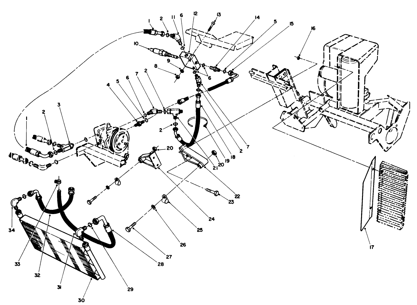 Hydraulic Oil Cooler Assembly