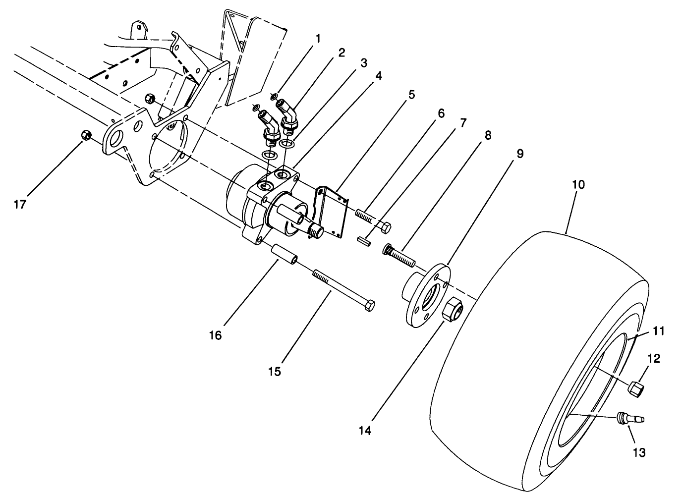 L.h. Front Wheel Assembly