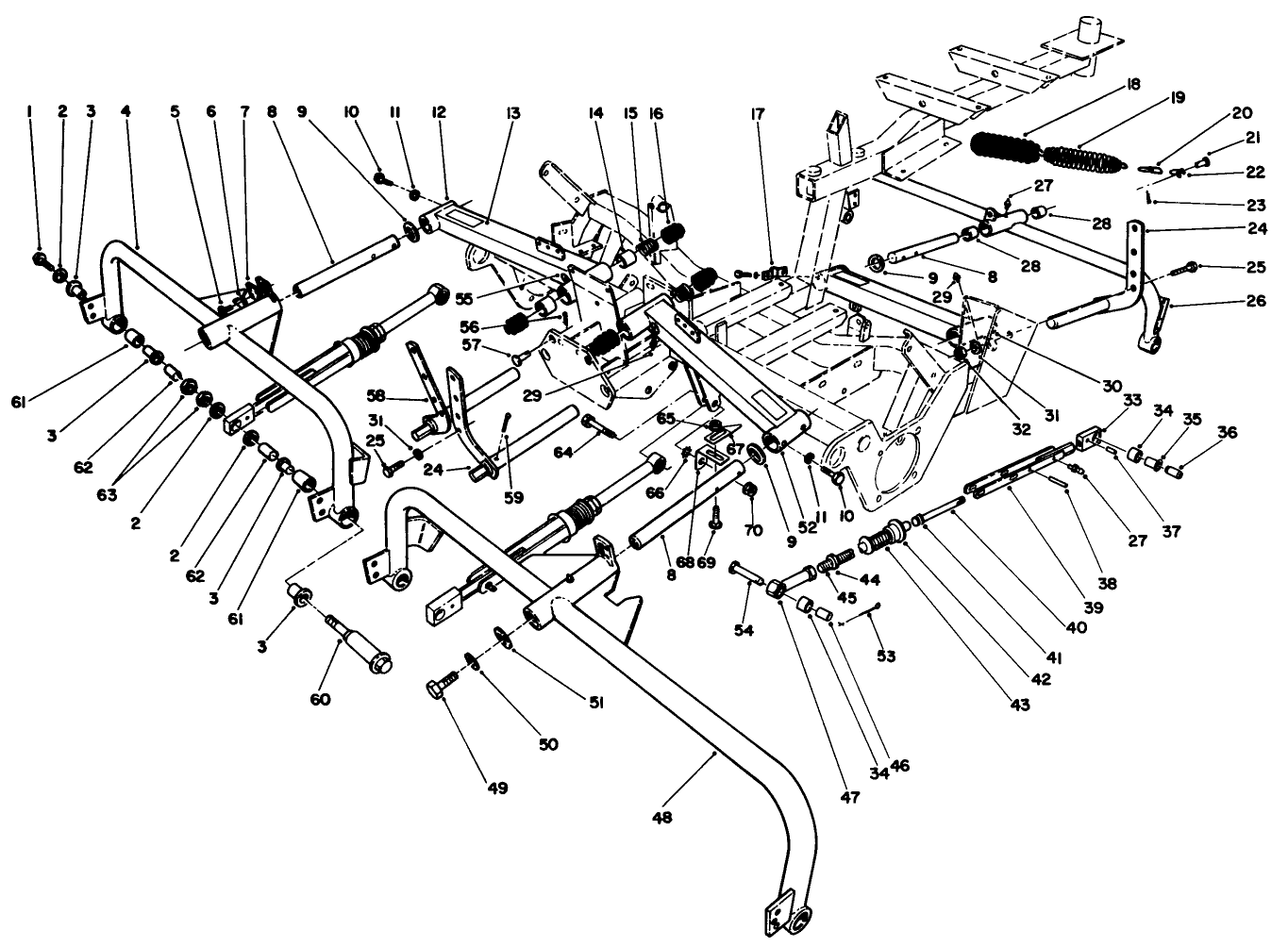 Cutting Unit Carrier Frame Assembly (continued)(floating Cutting Unit Suspension)