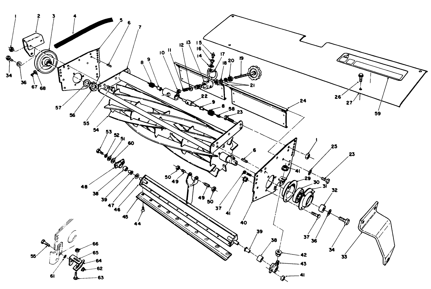 8 & 11 Blade Cutting Unit Assembly (continued)