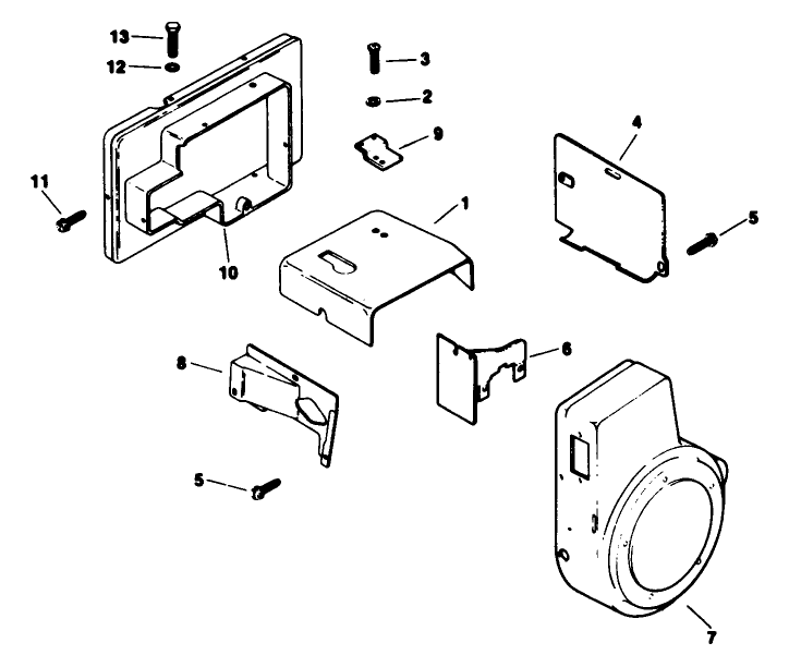 Baffles & Shroud-Engine Model No. M16qs Spec No. 711563