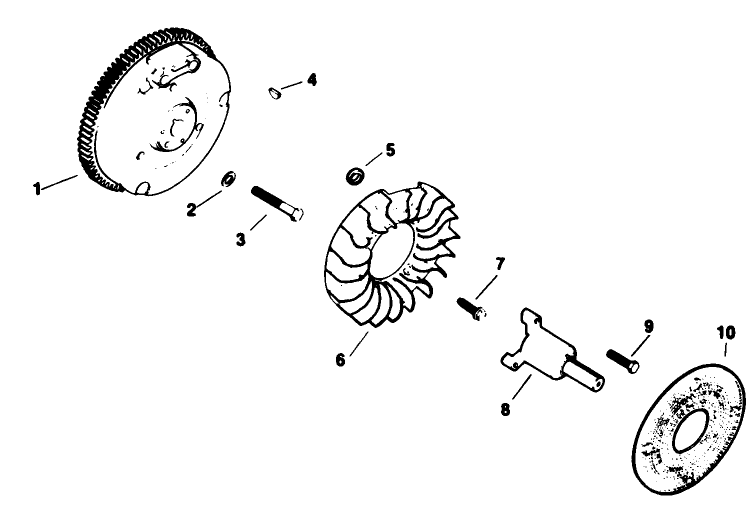 Flywheel-Engine Model No. M16qs Spec No. 711563