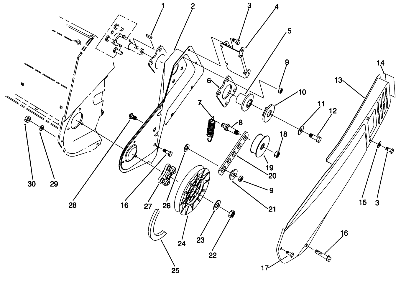 Pulley and Belt Cover Assembly
