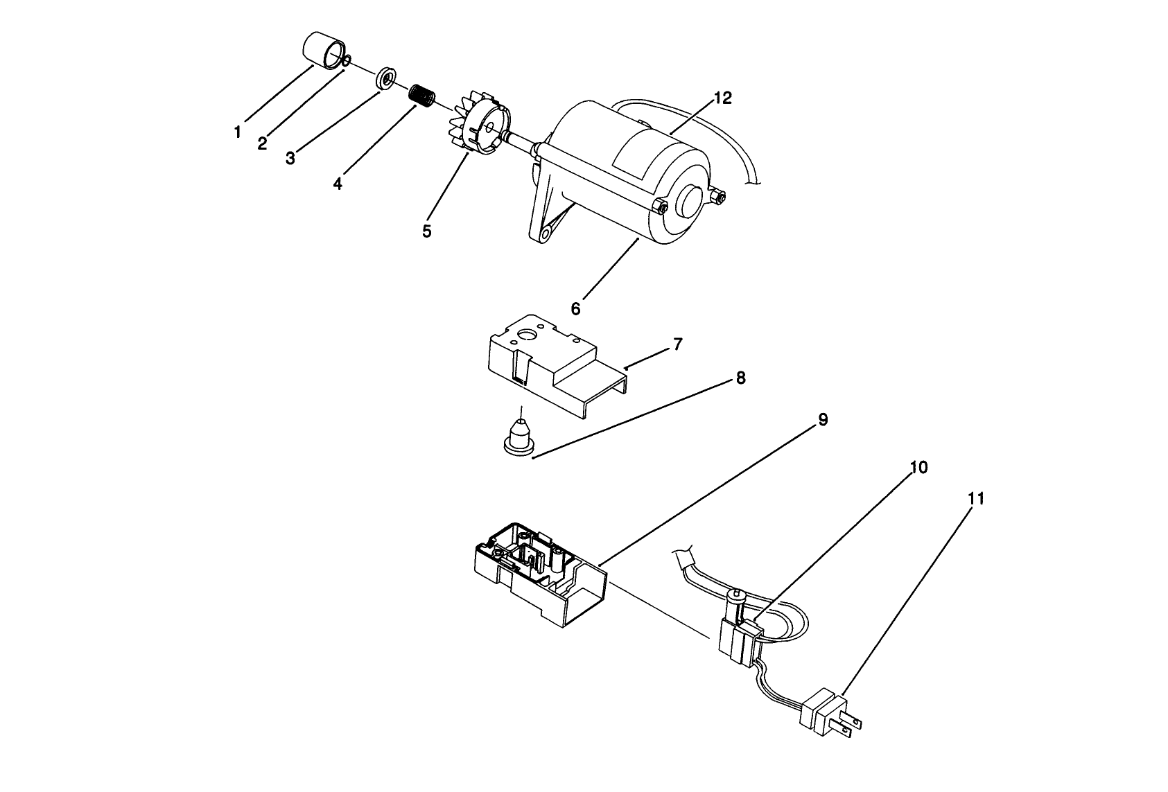 Starter Motor Assembly (model No. 38175 Only)