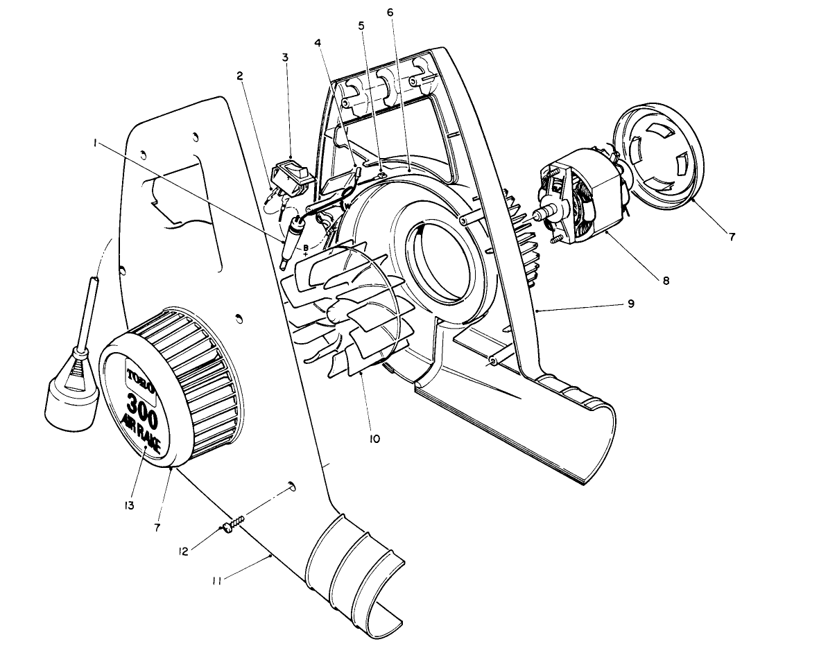 Blower Housing & Motor Assembly