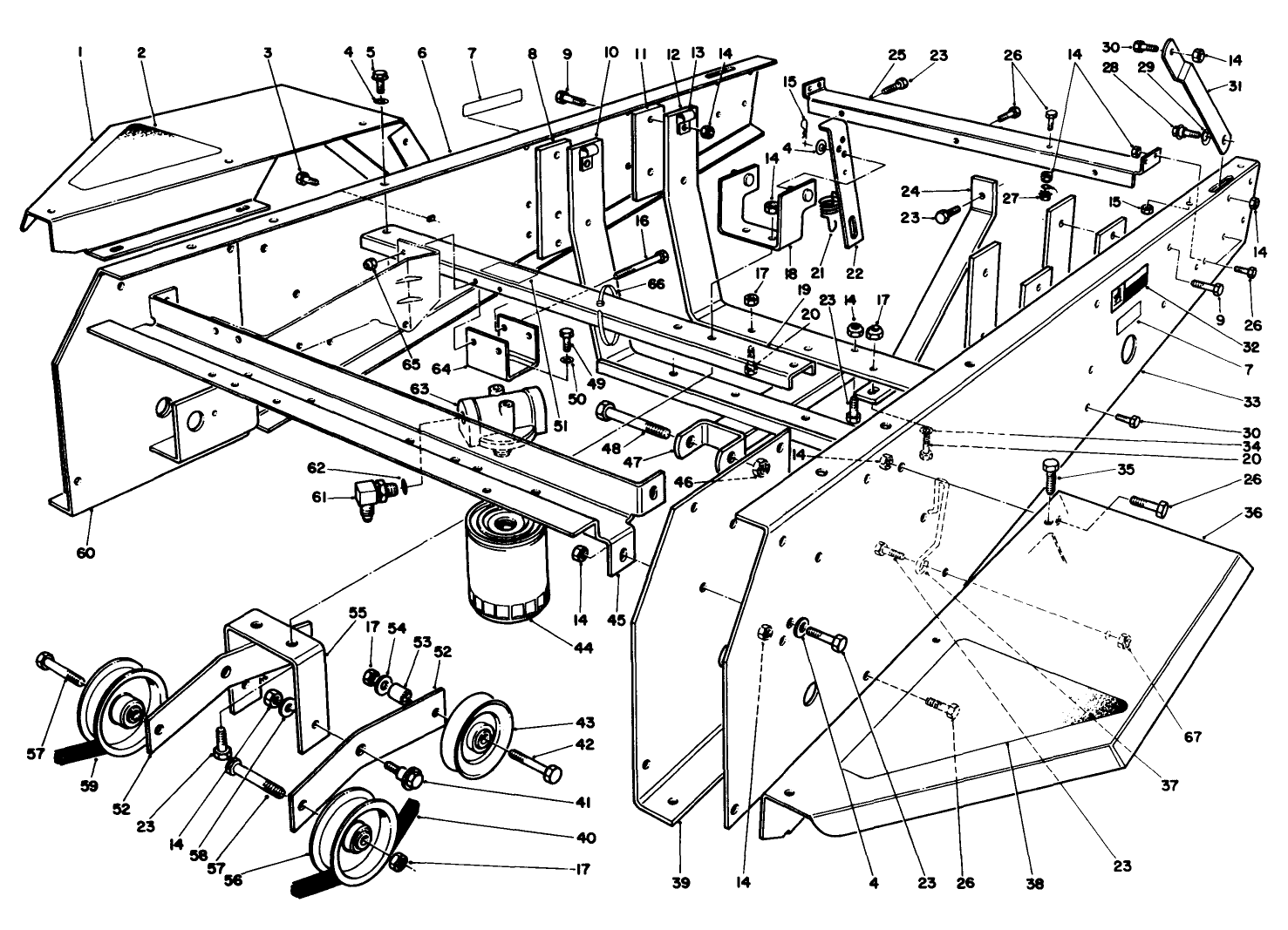 Frame & Jackshaft Assembly