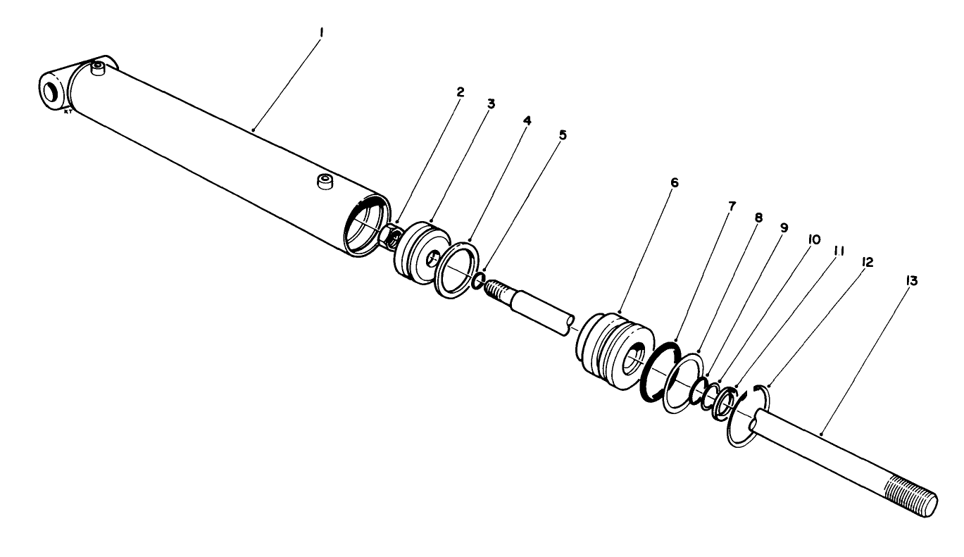 Hydraulic Lift Cylinder No. 54-0150