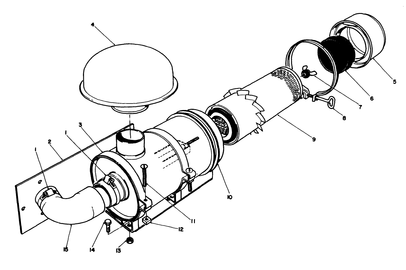 Remote Air Cleaner Kit No. 55-8460 (optional)