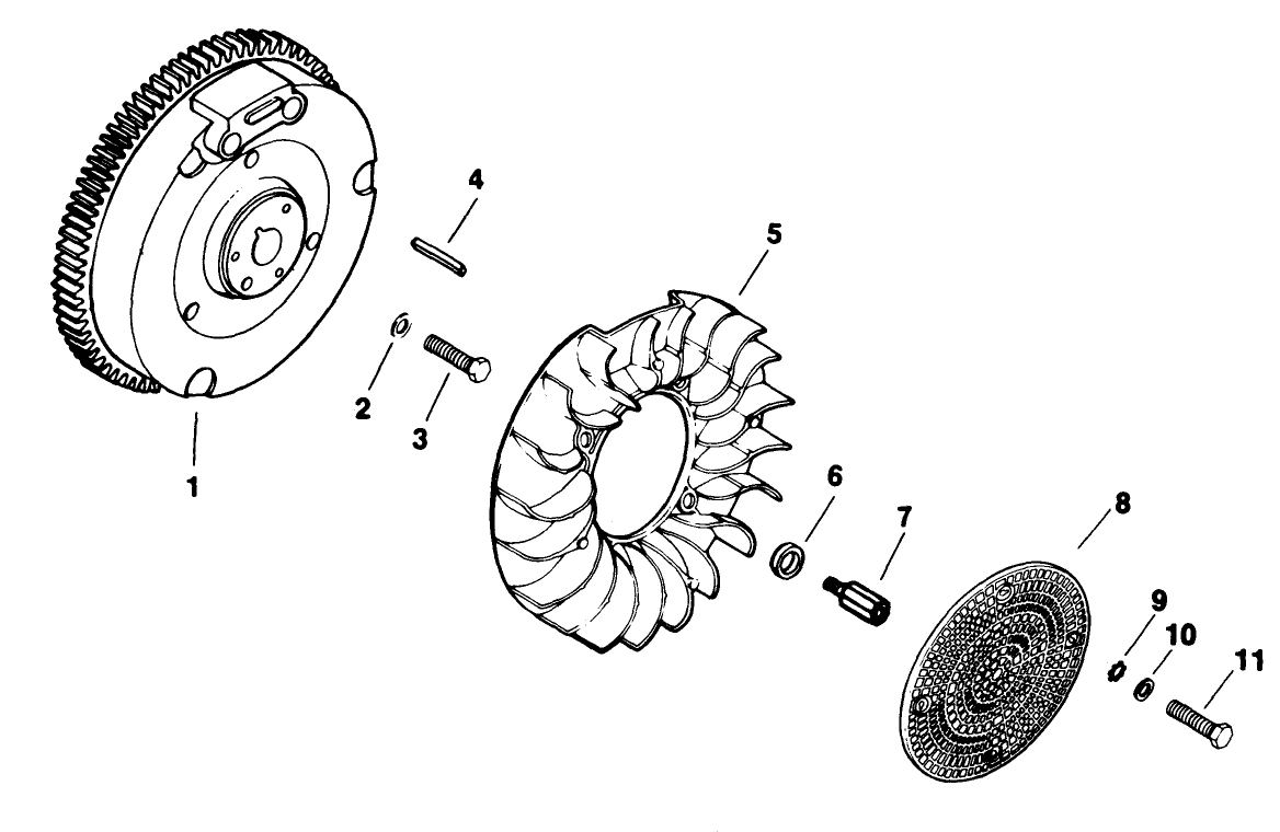 Flywheel-Engine Kohler Model No. M18qs-24657 (continued)