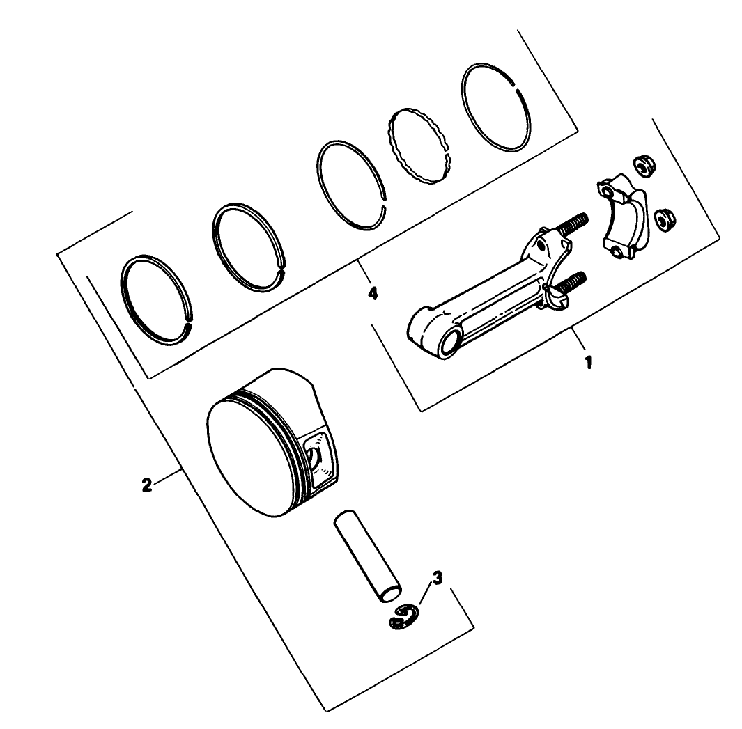 Piston & Rod-Engine Kohler Model No. M18qs-24657 (continued)