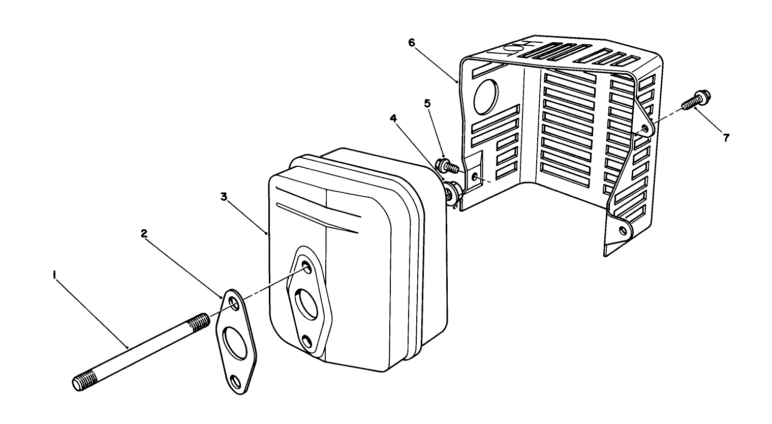 Muffler Assembly (model No. Vml0-2)