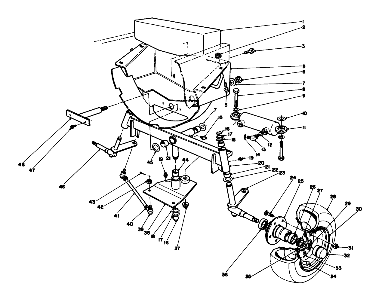 Rear Wheel & Axle Assembly
