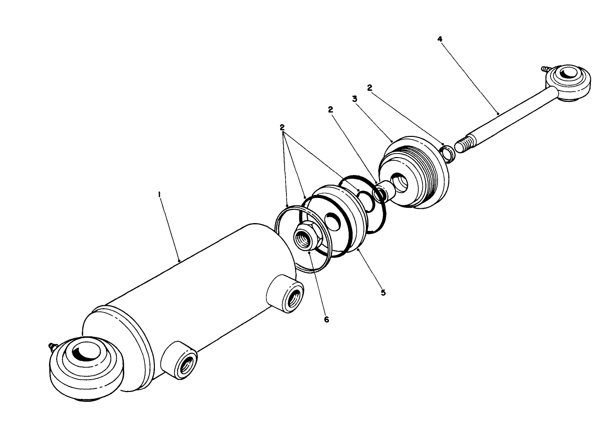 Hydraulic Steering Cylinder No. 63-9240