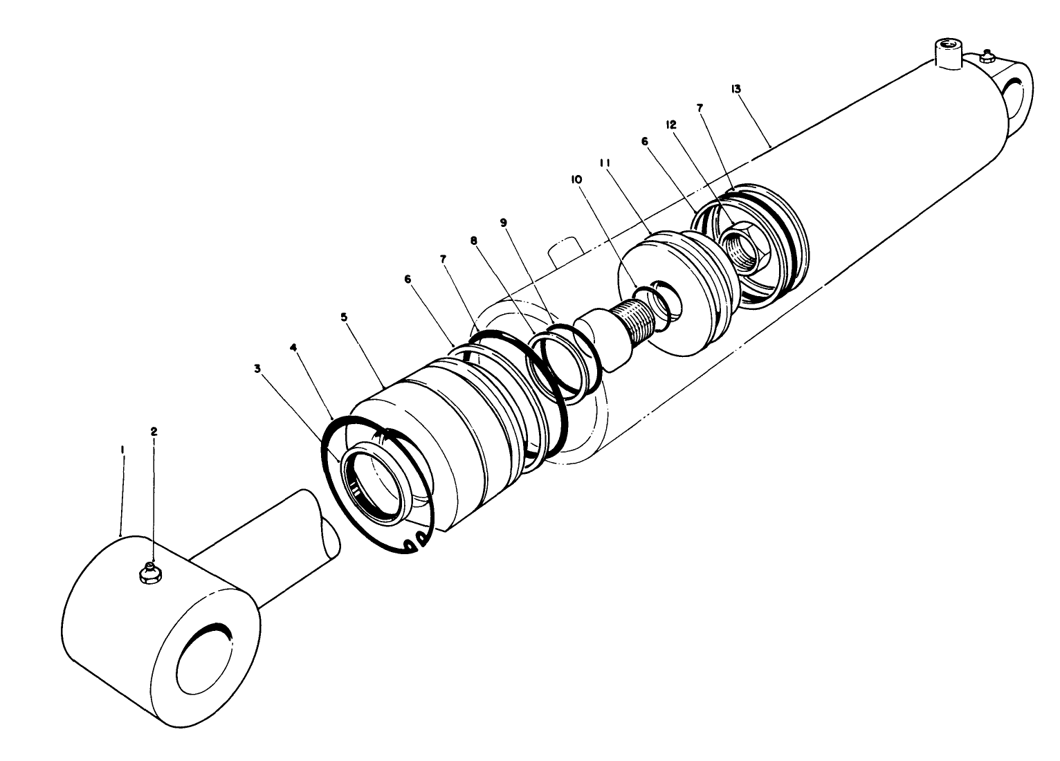 Hydraulic Lift Cylinder Assembly No. 62-4250 (2-1/2