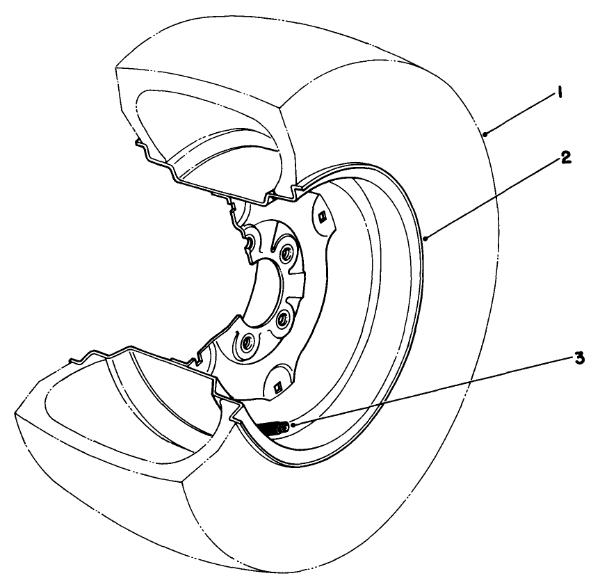 Tire & Wheel Assembly 23 X 10.5 X 12 No. 62-7020 (optional)