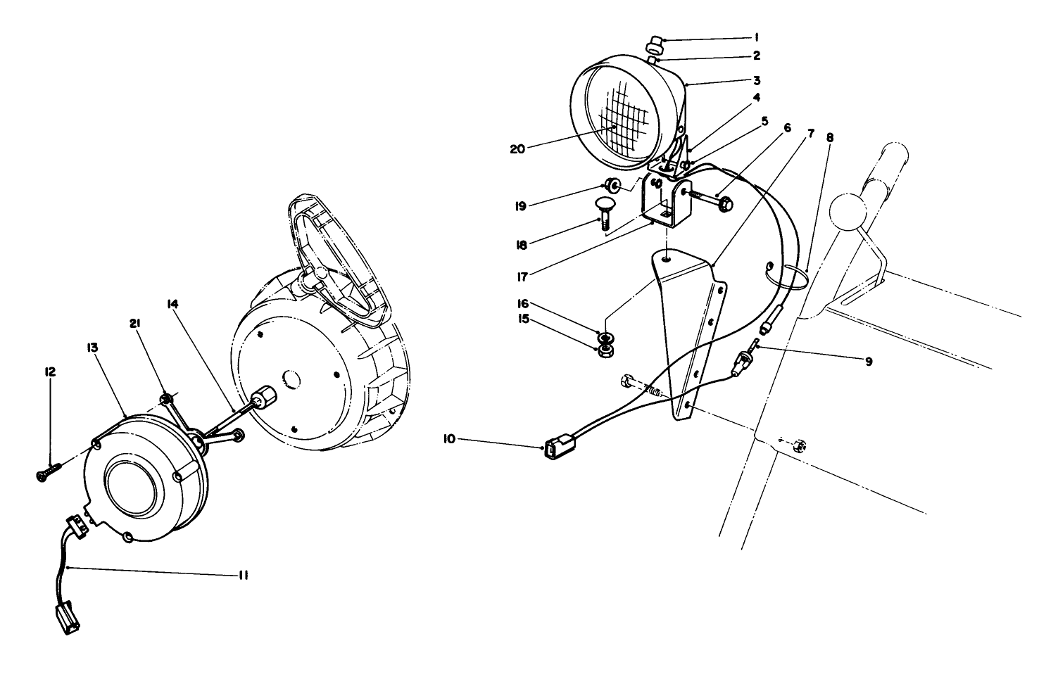 Light Kit No. 54-9822 (optional)
