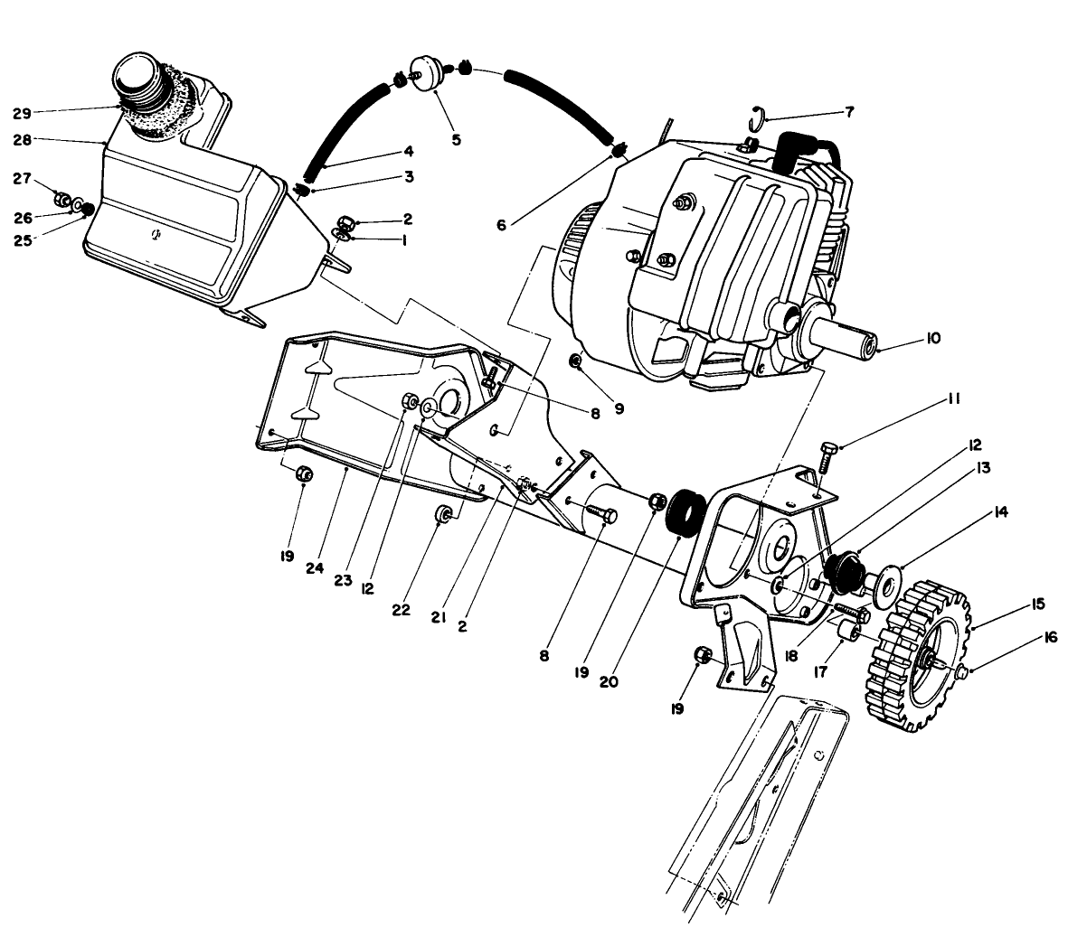 Engine & Main Frame Assembly