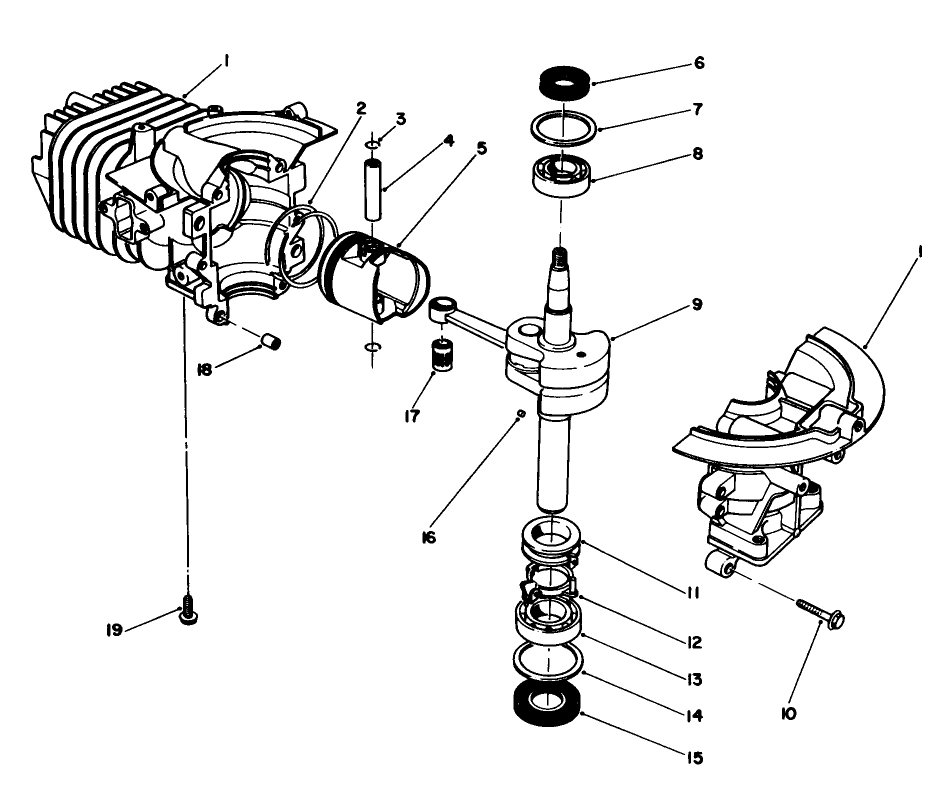 Short Block Assembly (engine Model No. 47pl0-4, 47pk9-4, 47ph7-4)