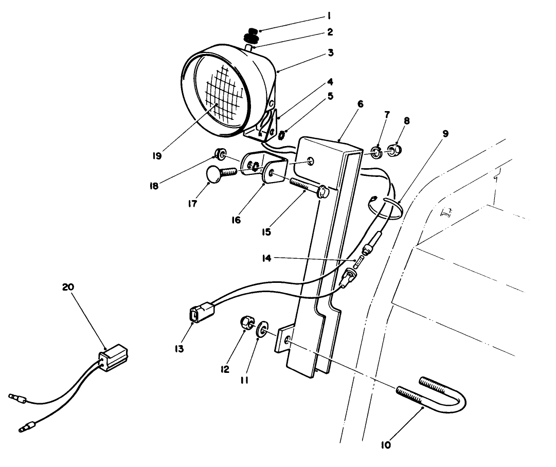 Light Kit No. 66-7950 (optional)
