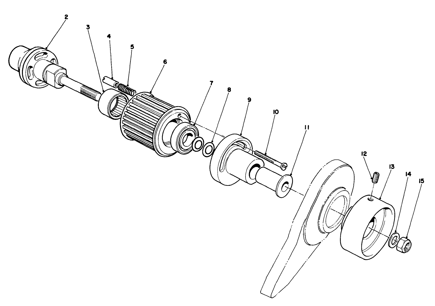Clutch Assembly Grooming Reel Model No. 04125 (optional) (continued)