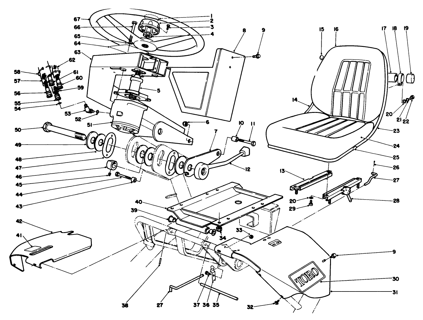 Steering & Seat Assembly